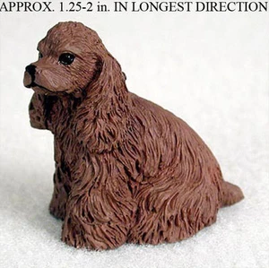 Cocker Spaniel Mini handbemalte Figur braun - Bild 1 von 1