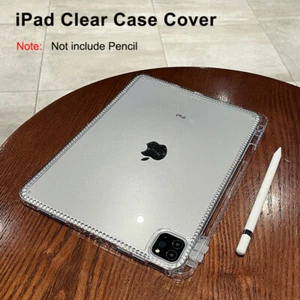 Acrylic Case For iPad Pro 12.9" Air 13 iPad 5 6 7 8 9 10th Gen Clear Back Cover - Picture 1 of 16