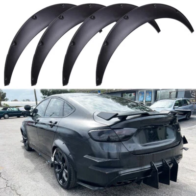 4PCS 2" Fender Flares Flexible Wheel Arches Body Kit For Chrysler 200 2011-2017 - Image 1 of 4