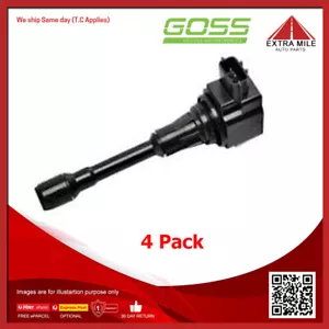 Goss Ignition Coil For Nissan Dualis ST J10 2.0L MR20DE I4 16V DOHC -(4 Pack) - Bild 1 von 2