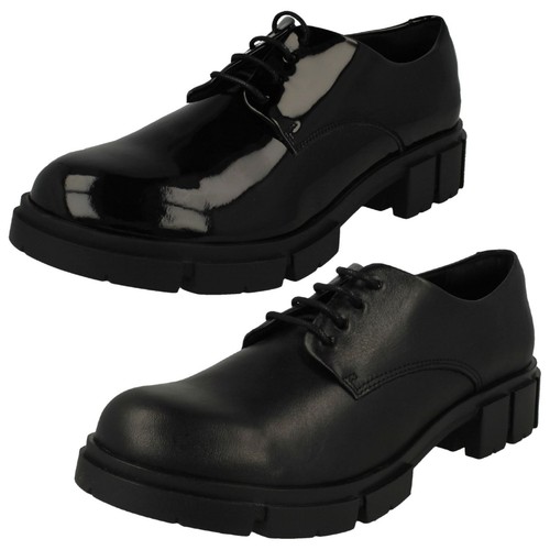 Ladies Clarks Teala Lace Modern Super Chunky Sole Lace Up Shoes