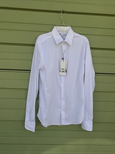 camisa blanca zara hombre