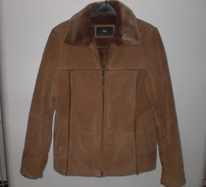 Wildlederjacke hellbraun Gr. 38-40 echt Leder - Bild 1 von 9