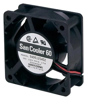 AXIAL FAN, 60MM, 12VDC, 18.7CFM, 28DBA, DC Axial Fans | 9A0612H402 - Image 1 of 2