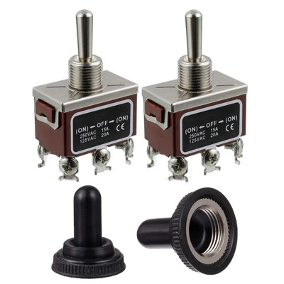 RT1322FS Toggle Switch 125V 20A Momentary Automatic reset Switches 250V 15A DPDT - Image 1 of 4