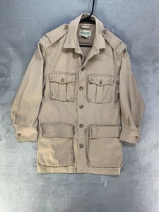 1980s Vintage BANANA REPUBLIC SAFARI Khaki Shirt Jacket Men's XS Coat - Picture 1 of 10