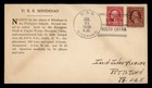 DR WHO 1938 USS MINDINAO NAVY SHIP CANTON CHINA TO USA R89412