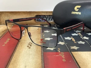 Carrera 8884 BLX Matt Schwarz Rot XL Brille 57mm Option zum Hinzufügen RX - Bild 1 von 7