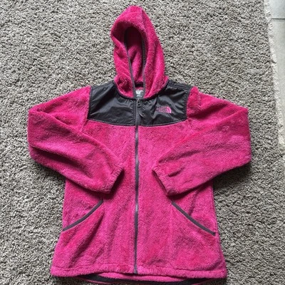 Chaqueta North Face Denali Niñas Grande Rosa Magenta Vellón Cremallera Completa Foto 1 de 4