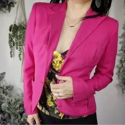 Blazer Lauren Ralph Lauren Mujer Preppy Rosa Fucsia Talla 6 Contemporáneo Foto 1 de 4