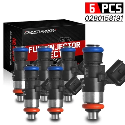 Juego de 6 inyectores de combustible para Ford Flex 2013 2014 2015 2016 2017 3,5 L V6 Foto 1 de 4