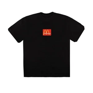 Camiseta Cactus Jack Travis Scott McDonald’s Sésamo Manga Corta Negra Unisex Mediana - Imagen 1 de 5