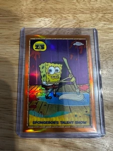 2025 Topps Chrome SpongeBob SpongeBobs Talent Show /25 Orange - Bild 1 von 2