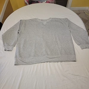 Hanes Her Way Pullover Sweatshirt LG Grey Blank 90s Vintage Y2K - Picture 1 of 10