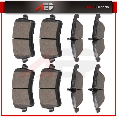 8 * F + R Ceramic Brake Pads Fits 2013 2014 2015 2016 Audi A4 allroad S4 Q5 S5 - Image 1 of 4