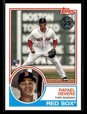 2018 Topps Update #83-47 Rafael Devers 1983 Topps RC Rookie - Image 1 of 2