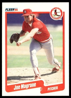 1990 Fleer Joe Magrane St. Louis Cardinals #252 - Image 1 of 2