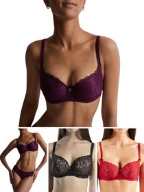 Aubade Rosessence Bra Half Cup Lace Non Padded Moulded Bras Luxury Lingerie