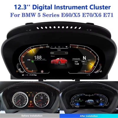 12,3 «LCD цифровой кластер многофункциональный спидометр для BMW X5 E70 2007-2013 - Изображение 1 из 4