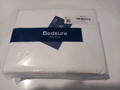 Bedsure Duvet Cover Set Full/Queen Size NWT Polyester Ivory 90x90 - Image 1 of 4