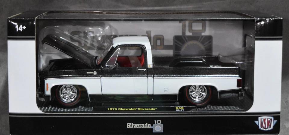 2024 M2 1975 Chevy Silverado S40 23-17 Black & white Squarebody Truck - Image 1 of 2