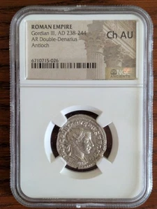 Gordian III Antoninianus NGC Roman Coin Silver - Picture 1 of 3