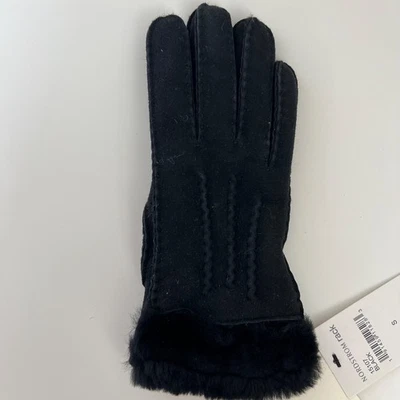 Guante Ugg Negro Costura Expuesta Piel de Oveja ÚNICO - Solo Derecha Talla S - Amputado Nuevo con Etiquetas Foto 1 de 4
