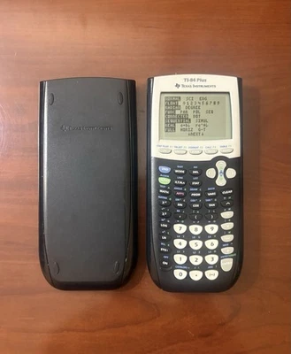 Texas Instruments TI-84 Plus Graphing Black Calculator  with Cover - Working - Image 1 of 4