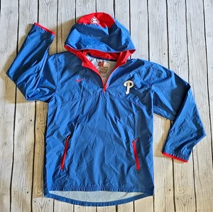 Philadelphia Phillies Nike Team Apparel Hooded Wind Breaker Boys / Women’s Sz M - Picture 1 of 9