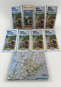 Vtg Maps Service Station Exxon New Jersey Paper (New York) Ephemera Lot of 8 - Picture 1 of 11