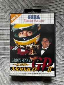 Master System Ayrton Senna’s Super Monaco Gp II 2 Game REGION FREE - Picture 1 of 3