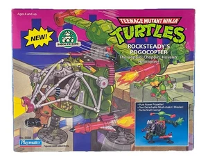 ROCKSTEADY POGOCOPTER TMNT TEENAGE MUTANT NINJA TURTLES 5558 PLAYMATES 1991 - Picture 1 of 11