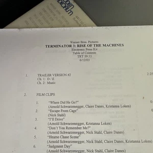 Terminator three rise of the machine electronic press kit - Picture 1 of 5