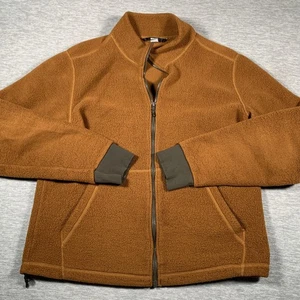 REI Co-op Jacket Mens Medium Brown Full Zip Sherpa Fleece Outdoor Layer Warm - Picture 1 of 11