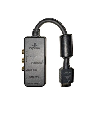PS2 Official RCA AV ADAPTOR S Terminal SCPH-10130 SONY for Playstation 2 - Image 1 of 4