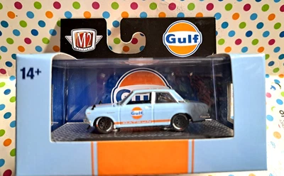 M2 MACHINES 1/64 GULF 1970 DATSUN 510 WMTS19 NEW - Image 1 of 4