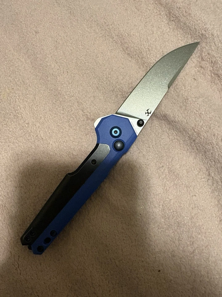 KANSEPT K2009A6 EDC TAC AZUL G-10/NEGRO TITANIO BOTÓN BLOQUEO 3.1′′ CPM S35VN Foto 1 de 4