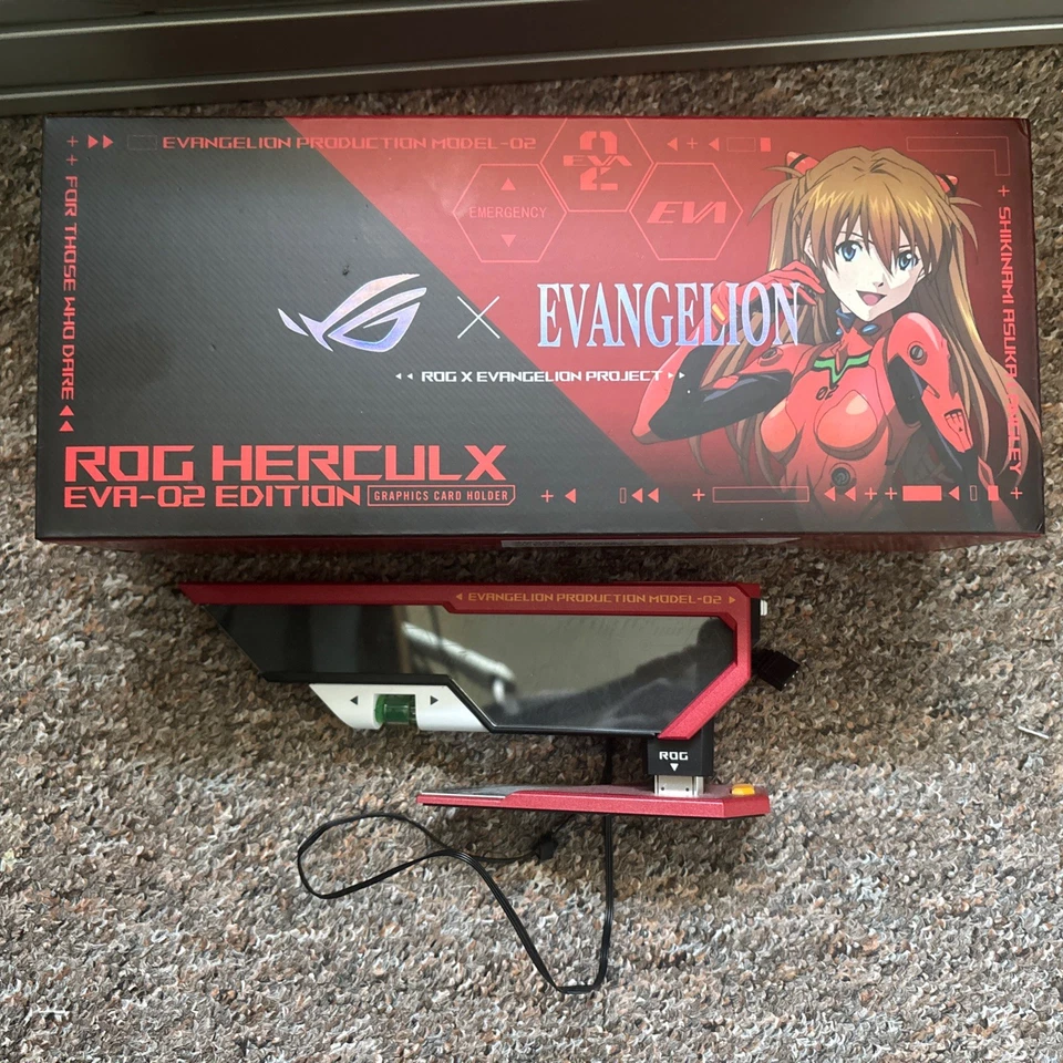 ASUS ROG Herculx EVA-02 Graphics Card Holder Neon Genesis Evangelion Limited - Image 1 of 2