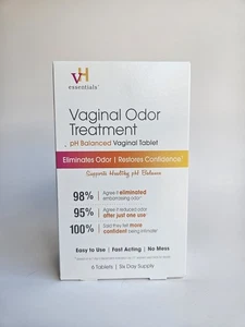Vh Essentials Ph Balanced Vaginal Odor Suppositories 6 Tablets With Applicator - Picture 1 of 3