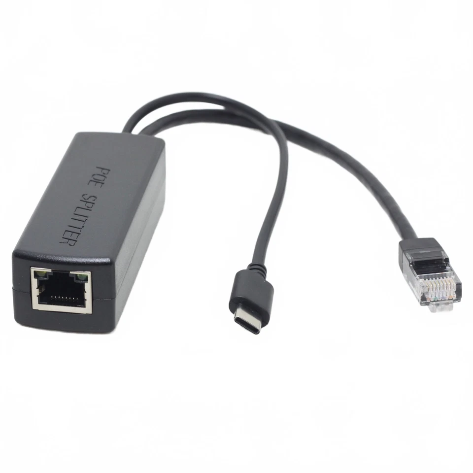 5V 3A Gigabit PoE Splitter USB-C Output, 802.3at PoE+ for Pi 5 & Type-C Devices - Image 1 of 4