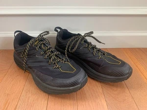 Hoka One One Mens 12 Anthracite Black Speedgoat 4 GTX Gore-Tex Trail Vibram - Picture 1 of 11