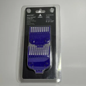 Andis Set Pettine Magnetico Doppio Guide Viola 2 Pezzi - Foto 1 di 3