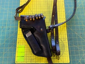 Handmade Leather RH 1911 Tanker chest Holster - Picture 1 of 3