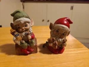 vintage homco weihnachtselfe figuren - Bild 1 von 8