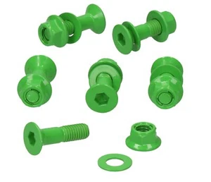KSX Tornillos de Piñón Con Tuercas 6er Kit M8x30 Verde para Motocross Enduro - Imagen 1 de 1