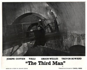 The Third Man Original Lobby Card Orson Welles Underground Sewer Escape Scene 