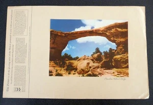 Owanchomo Natural Bridge CALSO Standard Oil SEE YOUR WEST Photo Print 1946-55 - Picture 1 of 4