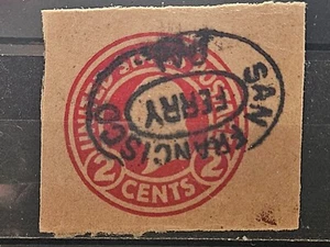 US Stamps Sc W434, 2c red Washington Cut Square, VF Used CV$48.00 (GEN0781) - Picture 1 of 1