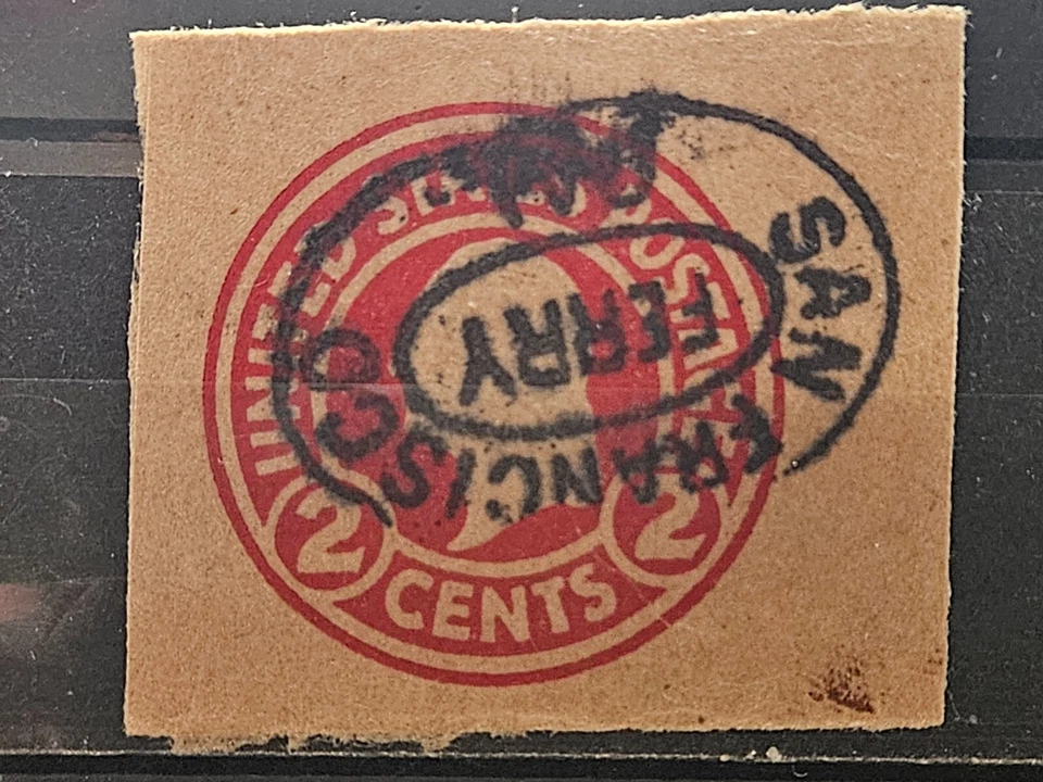 US Stamps Sc W434, 2c red Washington Cut Square, VF Used CV$48.00 (GEN0781) - Image 1 of 1