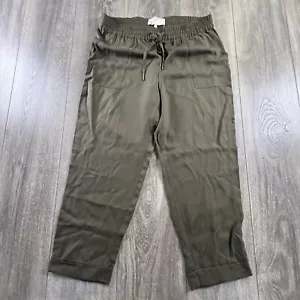Joie Damen Crop Hose Bündchen olivgrün Tunnelzug Gr. M Medium - Bild 1 von 7